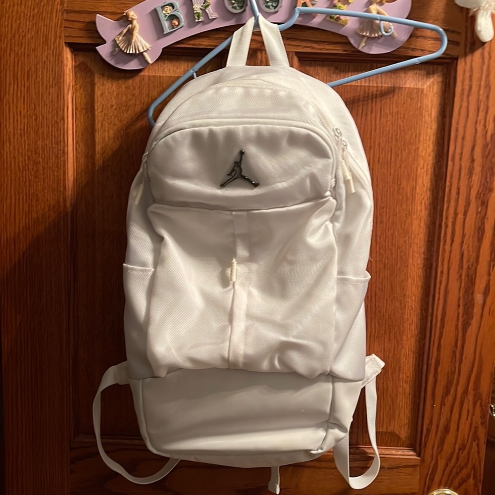 Pristine white Jordan backpack !